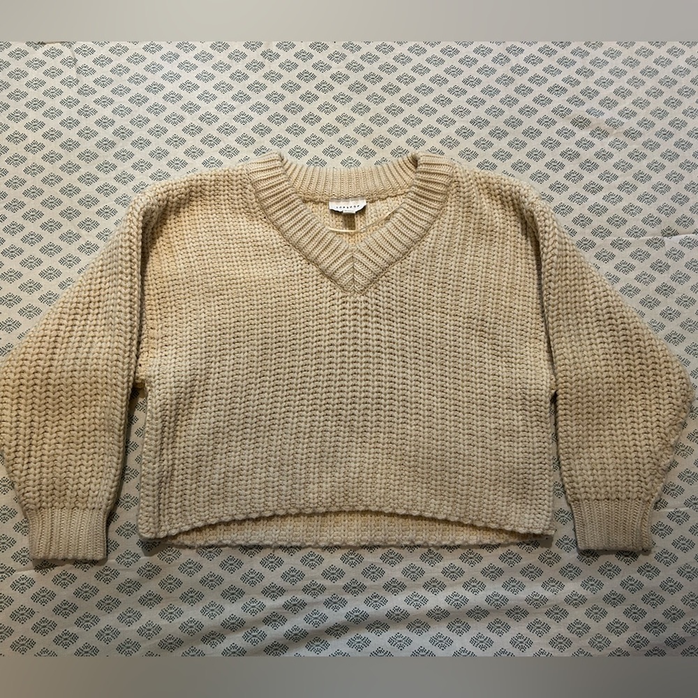 Topshop oversized cable knit sweater